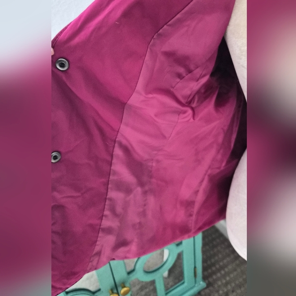 Talbots Quilted Barn Jacket - Raspberry Pink - L - Picture 6 of 9